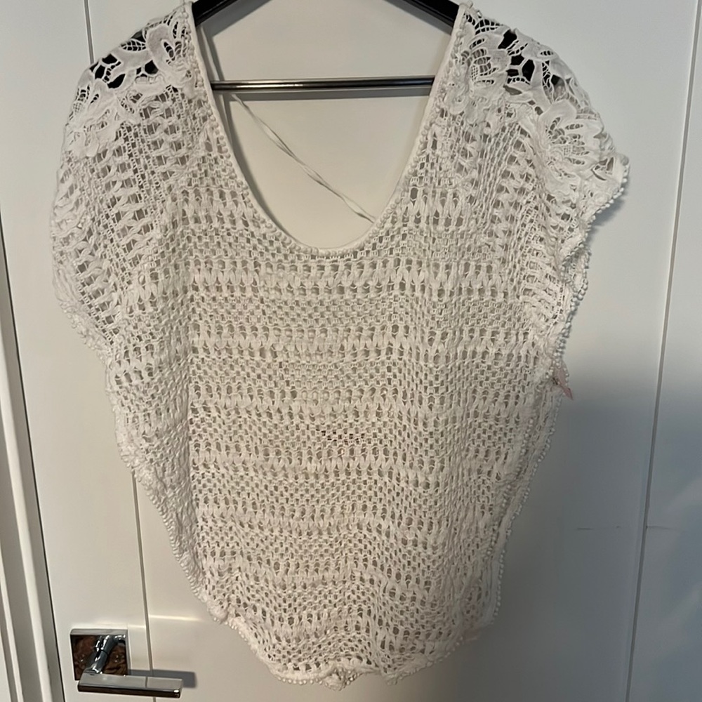White Crochet Cover-Up